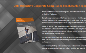 Benchmark report provides holistic look at compliance best practices