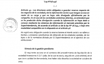Sentencia TC sobre deber de reserva de los directores