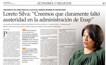 Loreto Silva y la profesionalización que le quiere dar a ENAP