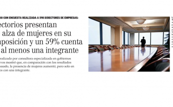 Directorios presentan leve alza de mujeres en su composición y un 59% cuenta con al menos una integrante