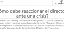 ¿Cómo debe reaccionar el directorio ante una crisis?
