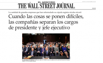 Cuando las cosas se ponen difíciles, las compañías separan los cargos de presidente y jefe ejecutivo