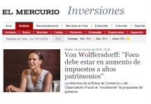 Von Wolffersdorff: «Foco debe estar en aumento de impuestos a altos patrimonios»