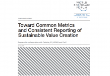 Toward Common Metrics and Consistent Reporting of Sustainable Value Creation
