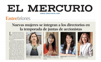 Nuevas mujeres se integran a directorios tras JOA (El Mercurio)