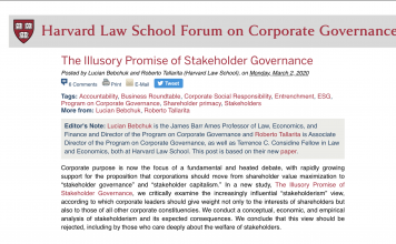 The illusory promise of Stakeholder Governance