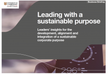 Leading with sustainable purpose
