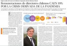 Remuneraciones de directores chilenos caen 19% por la crisis derivada de la pandemia
