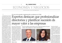 Expertos destacan que profesionalizar directorios y planificar sucesión da mayor valor a las empresas