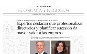 Expertos destacan que profesionalizar directorios y planificar sucesión da mayor valor a las empresas