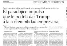 El paradójico impulso que le podría dar Trump a la sostenibilidad empresarial